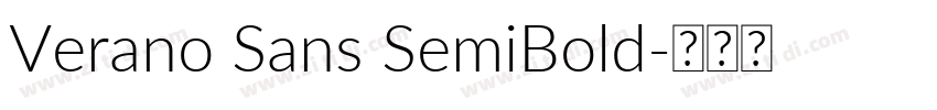 Verano Sans SemiBold字体转换 Verano Sans SemiBold字体转换